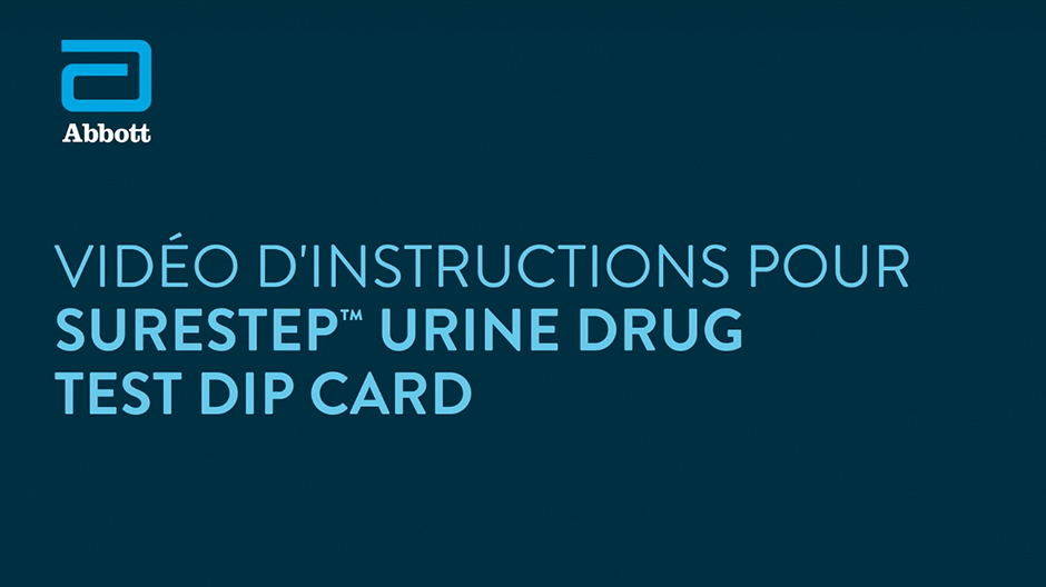 SURESTEP™ urine drug test dip card – vidéo de formation