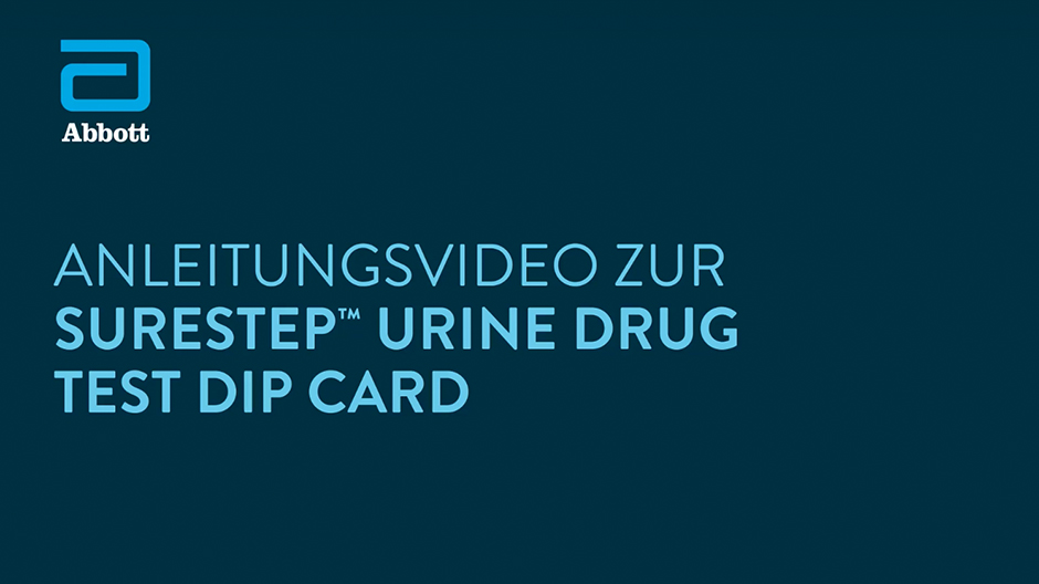 SureStep Urine Drug Test Dip Card Training Video