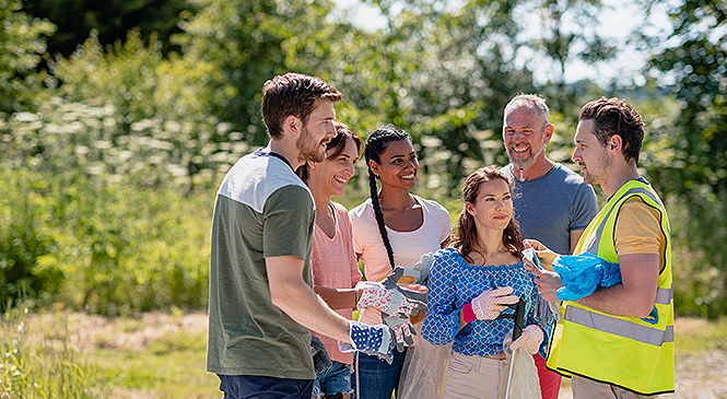 Group of people, 20s, 30s, outdoors